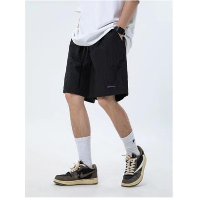 Sommer Casual Loose Beach Sports Shorts Bequeme einfarbige, dünne Abschnitt Fünf-Punkt-Hosen
