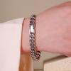 Elegant Cuban Chain Bracelets Stainless Steel Steel Link Bracelet Fashion Metal Hand Chains  Gift