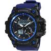Crepha T-Sports Analog Digital Watch Multifunction Waterproof 5 ATM Blue Men's Rubber Strap