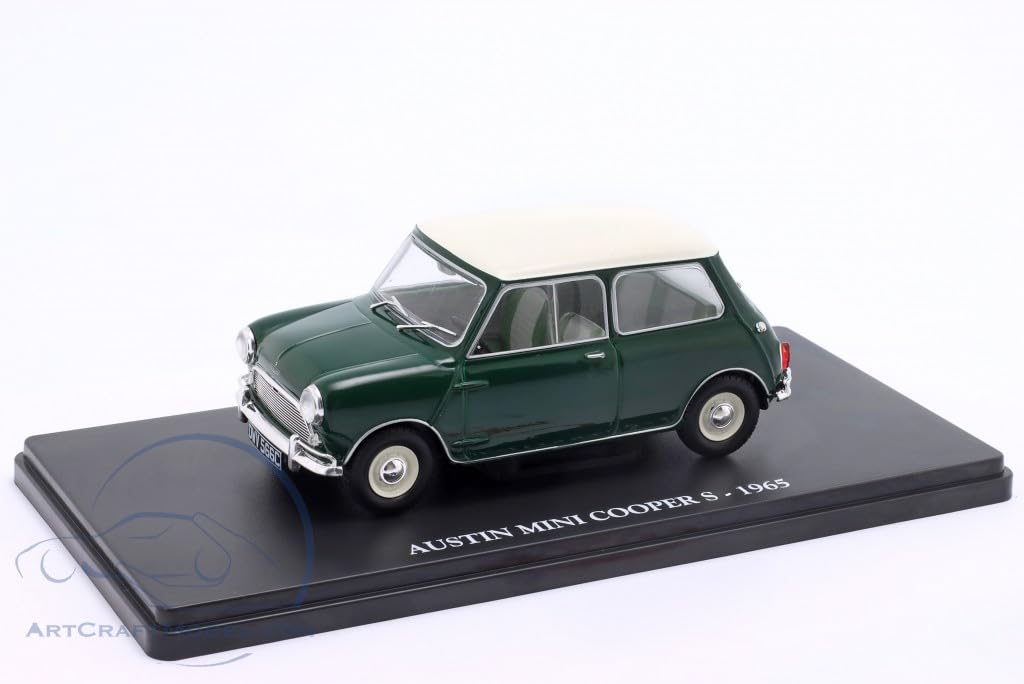 scale Austin Mini Cooper S MINI 1965 1/24 (Green/White)