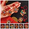 Creative The God of Wealth Keychain Lucky Chinese Style Keyring The God of Fortune Pendant  Unisex