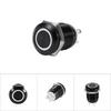 Car 12mm LED Light Momentary Push Button   Toggle Black Case 2A