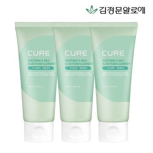 Kim Jeong Moon Aloe Cure Soothing & Mild Aloe Foam Cleanser 100ml x 3_630755