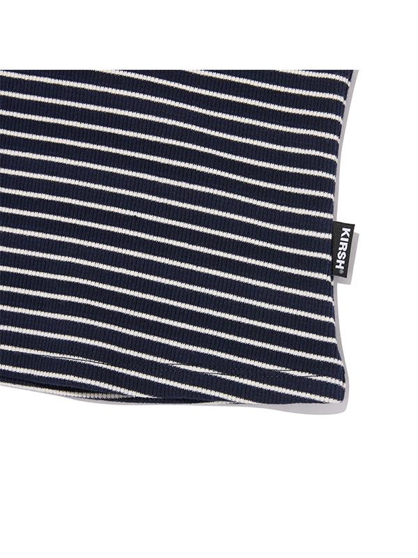 KIRSH Small Cherry Slim Fit Striped T-Shirt [Dark Navy]