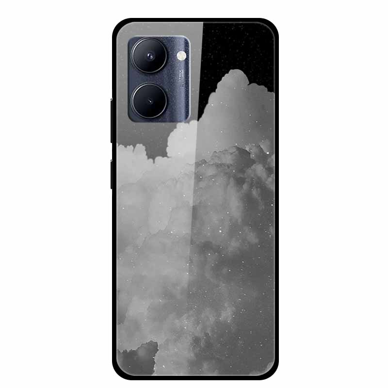 

Чехол для Realme C33 Рождественский Закаленное Стекло Задняя Крышка Жесткий Чехол Для OPPO Realme C33 Защитный Funda RealmeC33 RMX3624 Coque Realme C33