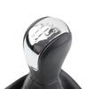 Gear Knob and Dust Cover Chrome Set for Skoda For Octavia 2 Model Years 2004 to 2013 Compatible with Manual Transmissions