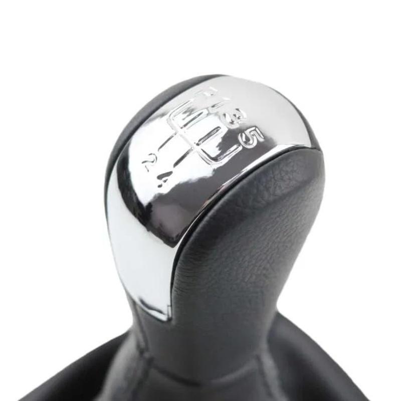 Gear Knob and Dust Cover Chrome Set for Skoda For Octavia 2 Model Years 2004 to 2013 Compatible with Manual Transmissions