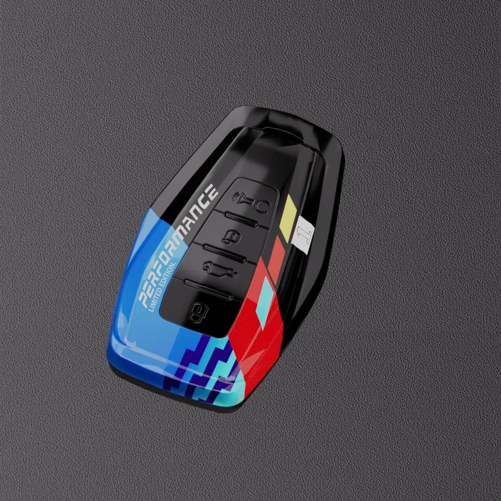 New Abs Car Key Cover Case Shell For Geely Coolray X6 Geometry C Emgrand Global Kulrey Hawk Gx7 Okavango Auto Key Accessories