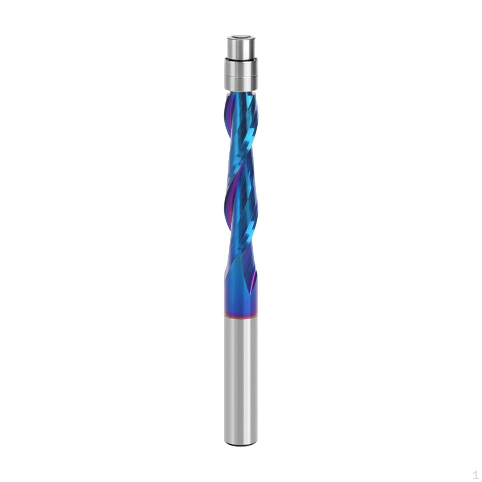 

Концевая фреза с твердосплавным квадратным хвостовиком 1/4 дюйма для глубокой резки, высокопрочное сверло, фрезер для Top Rotary Trimmer