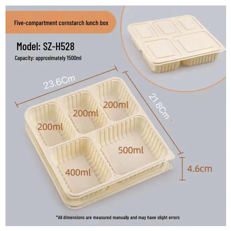 Saikeyou Disposable PP Plastic Takeout Meal Boxes