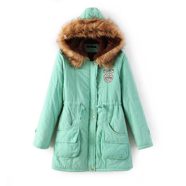 Manteau long à capuche en laine d'agneau style coréen grande taille pour femme - Hiver 2023