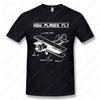 How Planes Fly T-shirt Engineer Pilot TShirt Funny Heartbeat Aircraft Pattern Printed T Shirt Cotton Men Women Summer Cool Tees