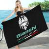 Marca B-Bianchi Logo Bicicletta Coperta in Microfibra Asciugatura Rapida Teli da Spiaggia Stampa Sovradimensionata Super Assorbente Coperta Asciugamano per Piscina