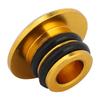 1 Pair Aluminum Alloy Road Bike   Handlebar Handle Grip Bar End Plug   Parts(gold)