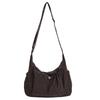 Nastavitelný popruh Kostkovaná Crossbody taška přes rameno Skládaná Zip Velká kapacita Stahovací Kabelka Tote Látková