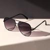 1pc Aviator Fashion Large Face Driving Riding Stylish Trendy Personality Sunglasses For Men