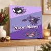 Gengar Haunter Gastly Custom Name Diamond Painting Personalized 5D Full Drill DIY Diamond Art Home Decor