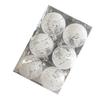 6 Pcs Xmas Ball Ornaments Set Snow Scene Shatterproof Transparent Acrylic Clear Xmas Balls Hanging