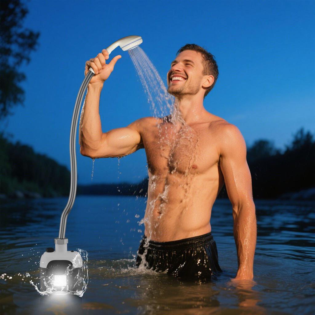Portable Electric Shower Set for Camping, Dormitories, Home & Construction Sites