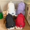 Men's Sports Backpack Women's Large Capacity Backpack Solid Color Student Schoolbag