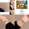 Trendy Sweet Cool Geometric Star Charm Layered Alloy Bracelet For Women 2024 Summer