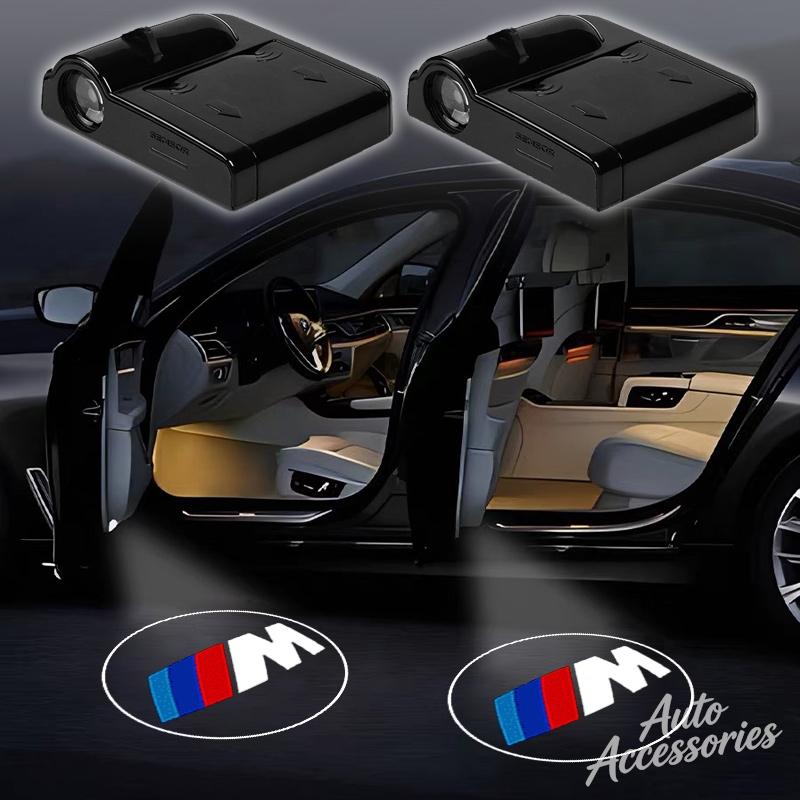 2pcs Car Welcome Lamp LED Wireless HD Projector Light For BMW X1 X2 X3 MINI M Sport E90 E60 F18 E46 F30 F20 M5 M3 E87 M4 Sticker