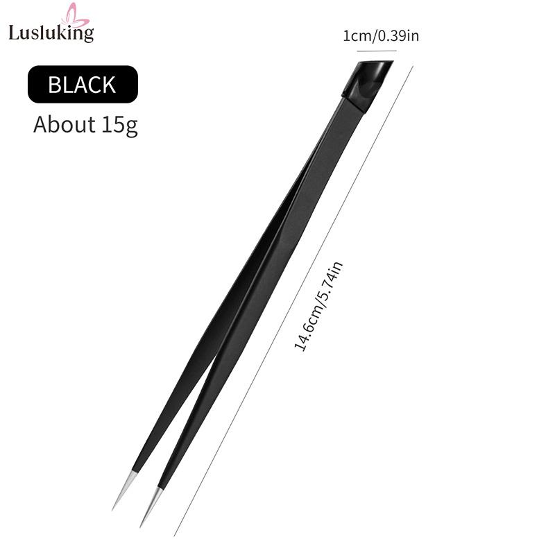 Double Headed Tweezers Multi-Use Tweezers Silicone Pressing Head Nail Clipping Tool Take Sticker Tape Crystal Manicure Tools