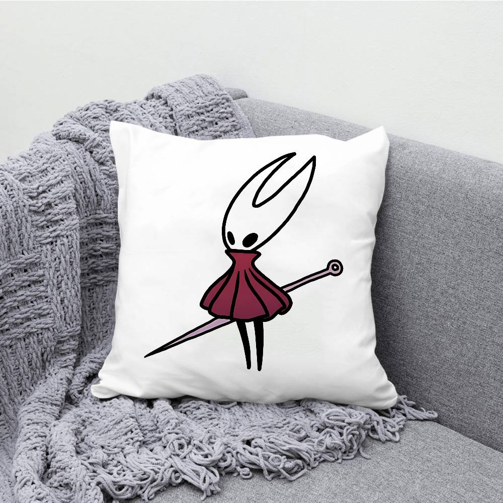 H-Hollow K-Knight Chibi Throw Pillow Case For 45x45cm 55x55cm 30x30cm Square Car Pillowcase Home Bedchamber Decor Gift