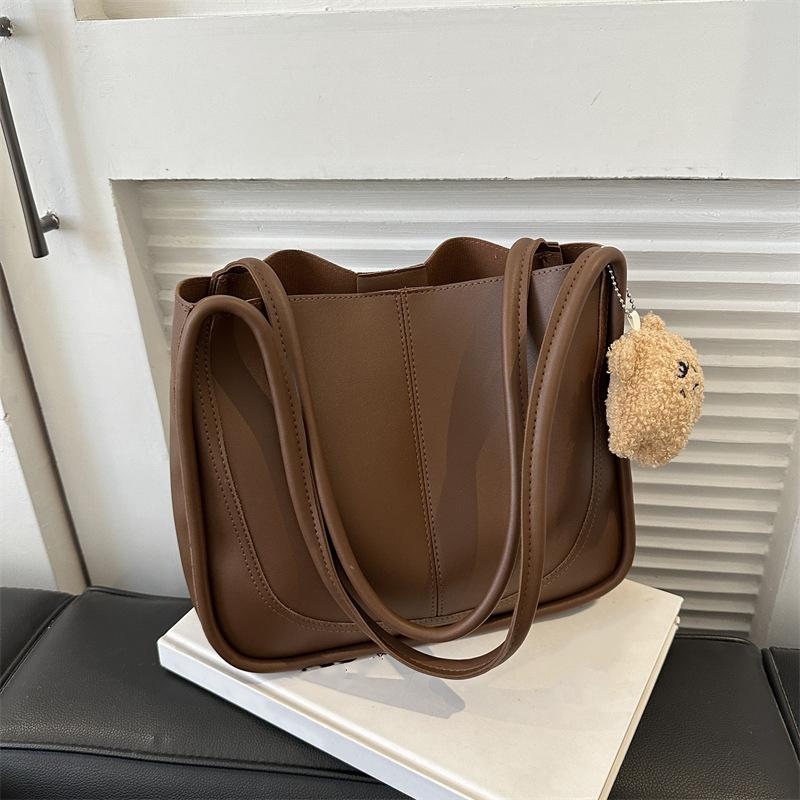 High-End Texture Large Capacity Bucket Bag Autumn and Winter New Women's Bag Fashion Commuter Shoulder Bag Handbags for Women KTY