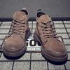 All-match Men Leather Shoes High Top Man Trainers Casual Mens Walk Footwear Warm Winter Boots Comfortable Vulcanized Sneakers