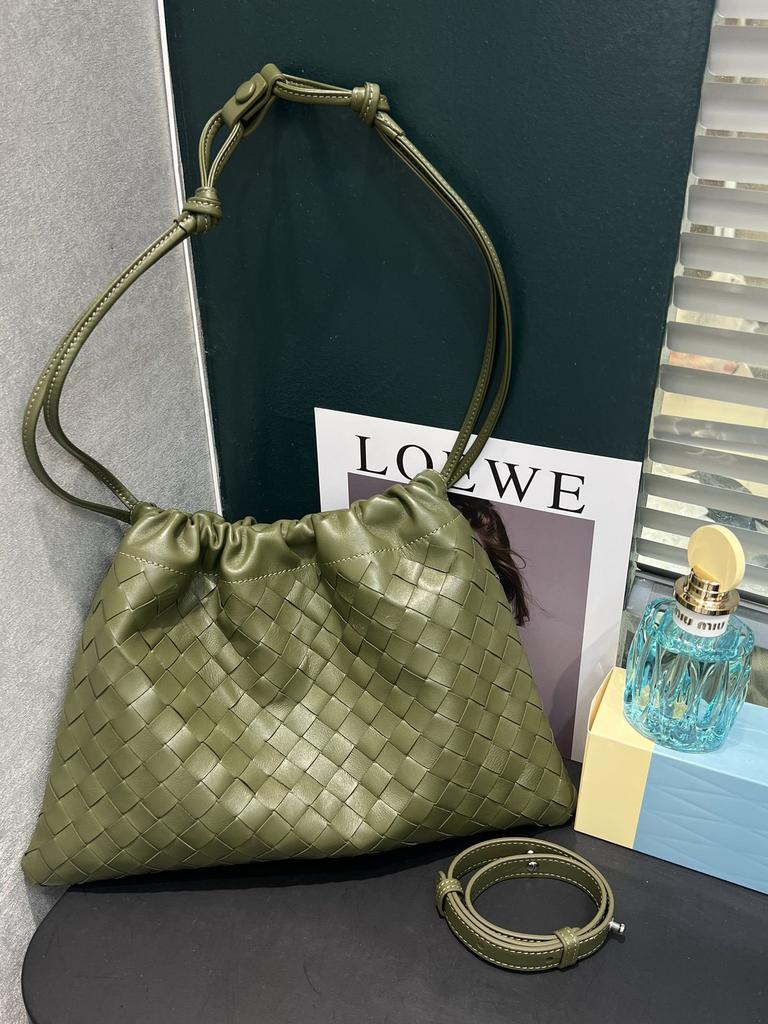 Bag Sheepskin Woven Garbage Bag Hand-held Bag Drawstring Lucky Bag Versatile Large Capacity Single Shoulder Crossbody Bag Women's Bag