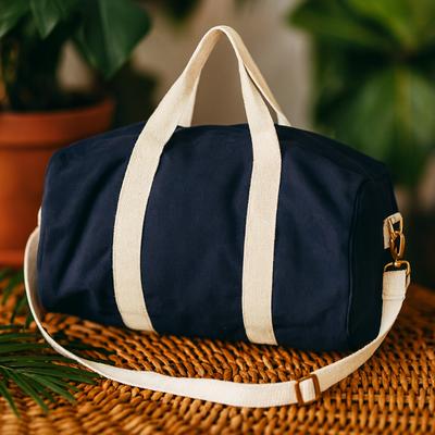 Gym Duffel Bag Navy Blue, Adjustable Strap
