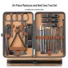 24-Piece Brown Stainless Steel Nail Clipper & Manicure Set