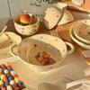 ZISIZ Cute Polka Dot Ceramic Dinnerware