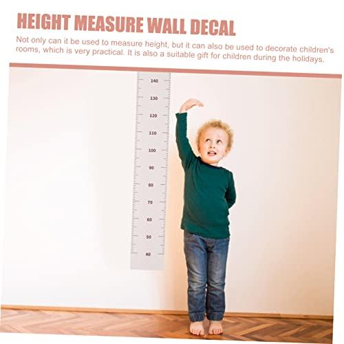 Height Measurement Wall Decal Bear Kids Room Fabric Material Clear Measurement 1 Piece Nursery Wall Decoration