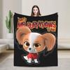 Super Kitties Anime Cat Blankets   Flannel Throw Blankets Bedroom Sofa Portable Soft Warm Bedsprea