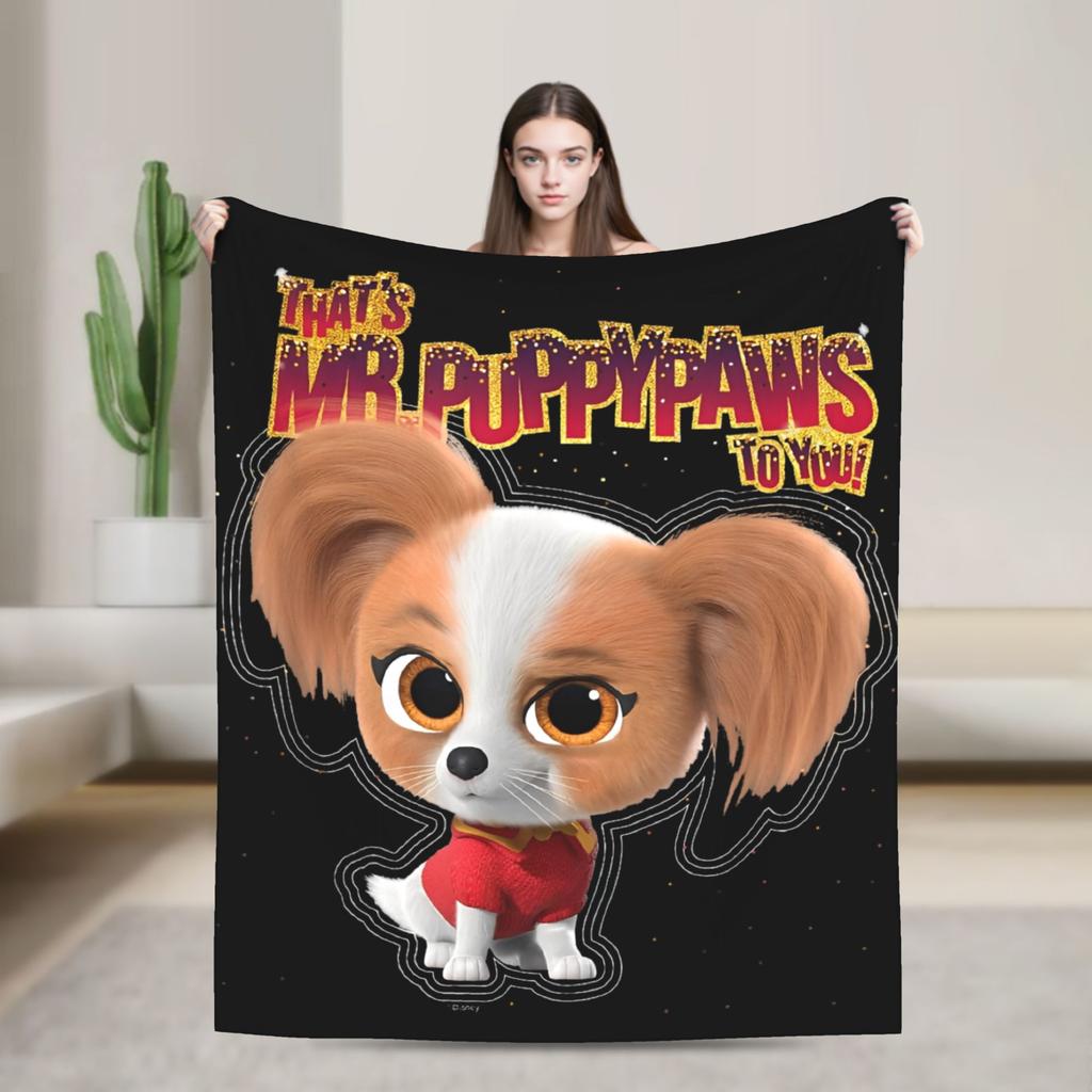 Super Kitties Anime Cat Blankets Flannel Throw Blankets Bedroom Sofa Portable Soft Warm Bedsprea
