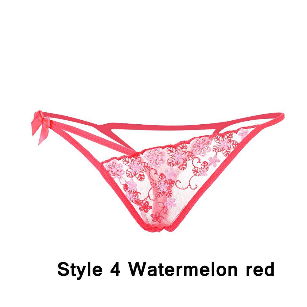 Underwear Underpants Low Waist Briefs Women Erotic Lingerie Lace Flowers G-string Sexy Panties