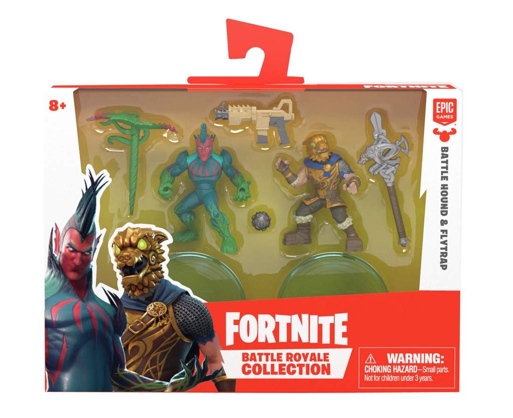 Fortnite Collection Minifiguren-Set mit 2 Stück 008 Battle Hound Flytrap &