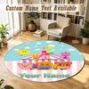 Round Rug Custom NameEl Payaso Plim Plim Pattern Non Slip Carpet Home Floor Decor