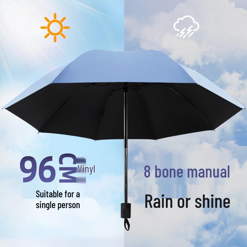 Parapluie Pare-Soleil Double Usage Extra Large: Épais, Renforcé, Pliable pour le Soleil et la Pluie