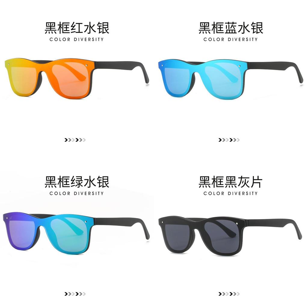 Classic Rimless Sunglasses With Protection For Outdoor Sports And Travel