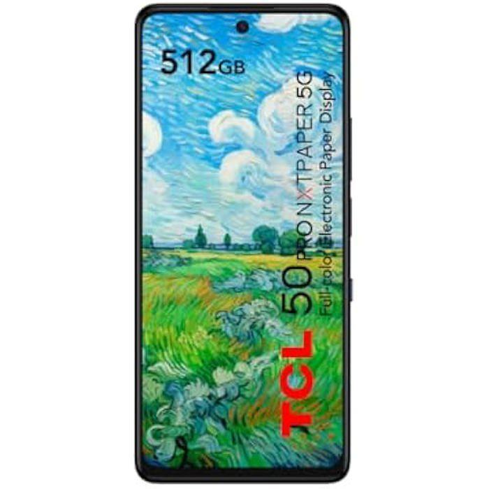 Smartphone TCL 50 Pro NXTPAPER 5G - 6,8 pouces - 16 Go - 512 Go - Noir - LTE - Double SIM