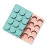 2PCS Round Silicone Mold Multiple Cavity Making Baking Mold for Cake Chocolate Candle Crafts