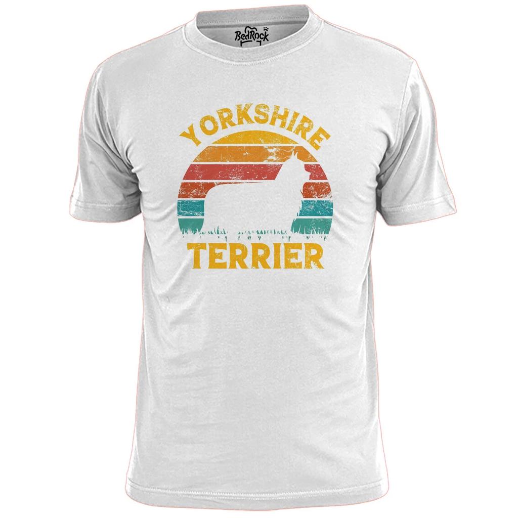 Mens Yorkshire Terrier Dog Logo T Shirt Pet Pooch Hound