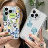 Octopus Starfish Pattern Case For iPhone 17 Pro Max Coque iPhone 16 15 14 13 Pro Max 11 Clear TPU Silicone Soft Cover