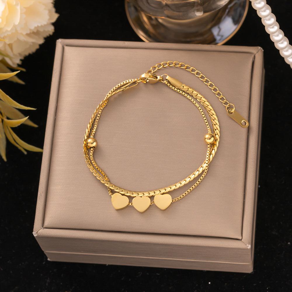 Fashion Titanium Steel Bracelet Never Fade Elegant Durable Jewelry for Women Men Unisex