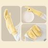 1 Pair Housework Gloves Elastic Textured Cuffs Prevent Water Backflow Cleaning Gloves Grease Removing Gloves