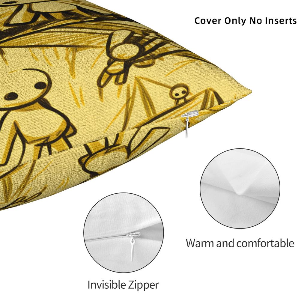 Pillow Cover W-Wobbly L-Life Online Game Vintage Pillow Case For Sofa Couch Bed Living Room Pillowcases