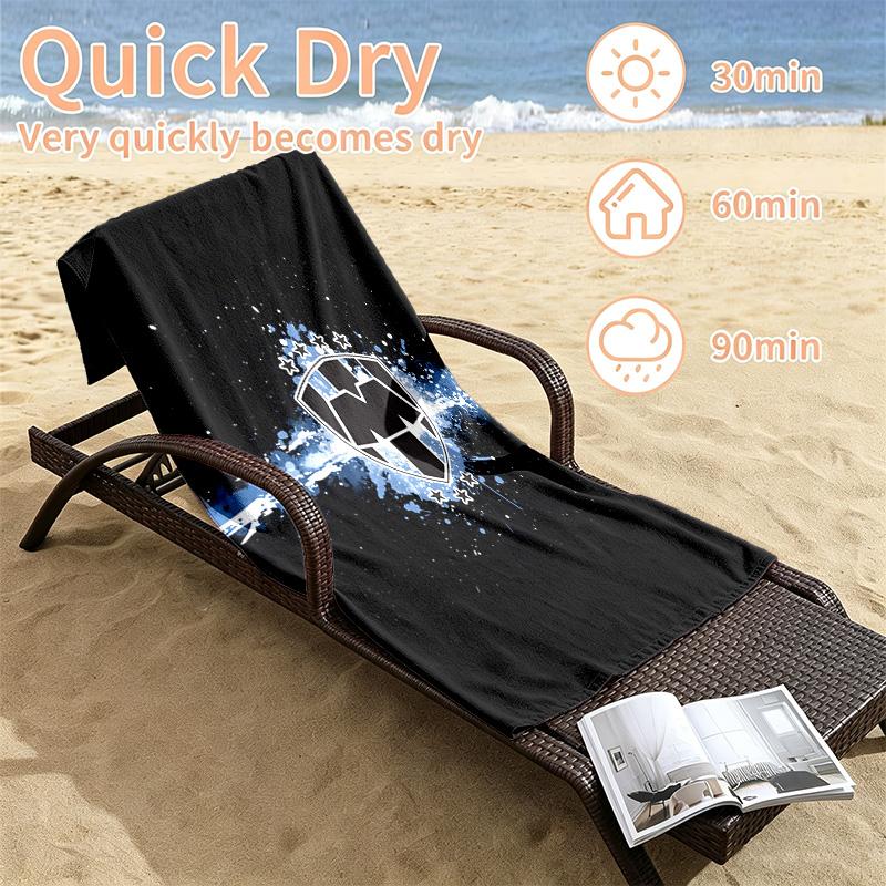 Club de Futboll Monterrey ICON Beach towels also serve as bath towels summer essential a musthave for the outdoors the beach and the pool